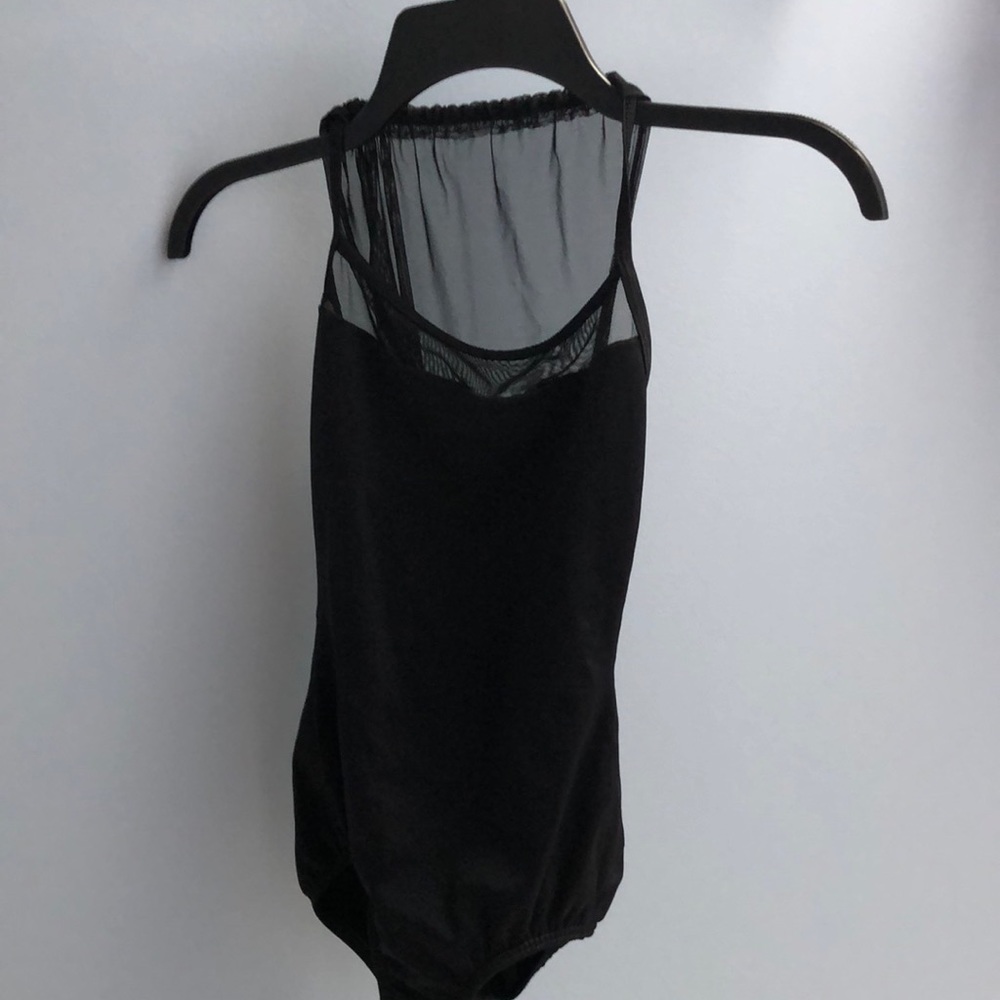 Black ballet leotard